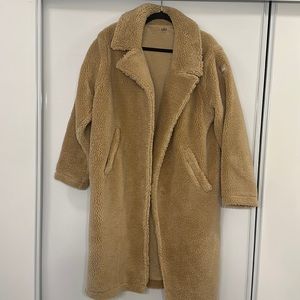 Alo Yoga | Oversized Sherpa Trench Jacket | Camel | Size S